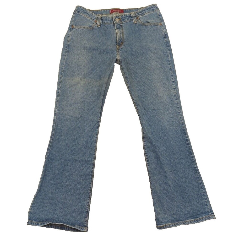 Vintage Levi's Womens Jeans 525 Nouveau Bootcut 14S MIS 32x28 Blue Denim VTG
